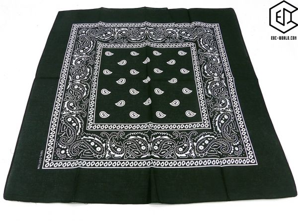 Bandana Halstuch schwarz-weiß